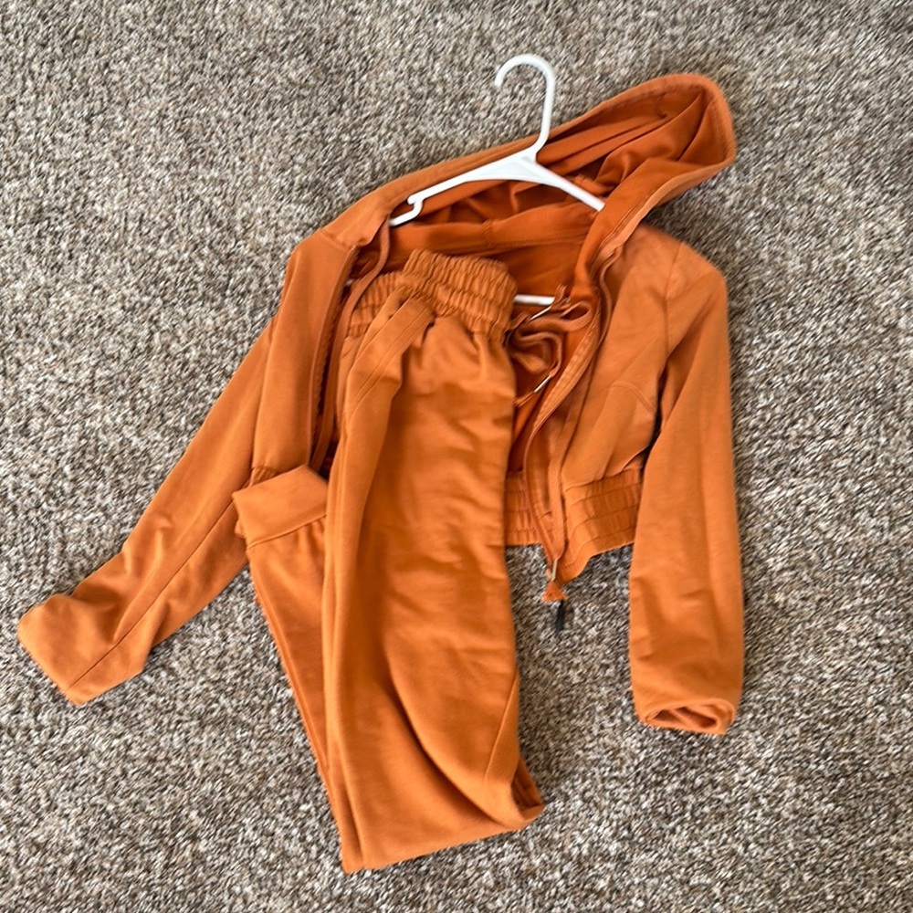 Orange Tracksuit Set